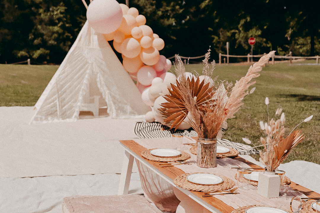 Boho Picnic Setup | Boho themed picnic party